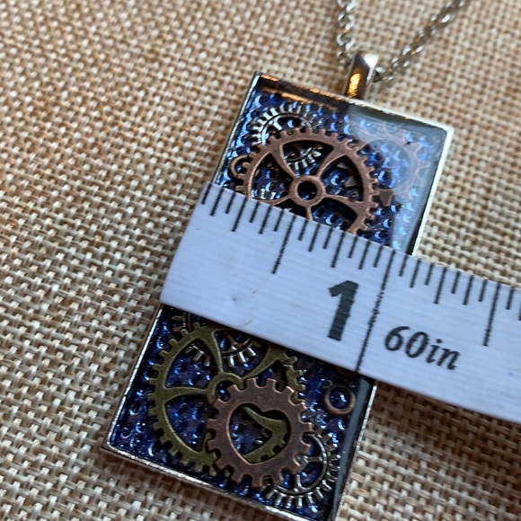 Gears layered Necklace New One of a kind - Picture 7 of 10